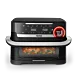 Ever Fry Dual Flex Air Fryer | 9 L GiantZone | FlexCook Dual Zone Divider | Infra Heat Technology | 11 Cooking Functions | 2700 W | Detachable Front Panel | Serves 8 | Black | EY9278G0