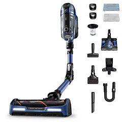 X-Force Flex 14.60 Aqua cordless stick vacuum cleaner, which features a flexible tube for reaching under furniture and a simultaneous mopping attachment. 