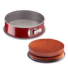 TEFAL Baking Mold | Delibake Hinged Mould 27 cm | Red | High-Quality Carbon Steel Bakeware | Easy to Clean | 2 Years Warranty | J1641414