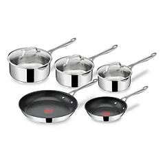 Jamie Oliver Cook's Direct Stainless Steel 5-Piece Cookware Set