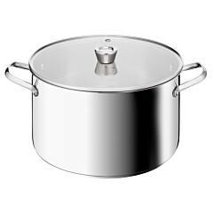 Emotion+ XL Stockpot 30cm + Lid, Serves 8-10 | Premium Stainless Steel, 5-Year Guarantee | E3366955