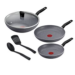 Natura  set 6 pcs, Mineralia Non-Stick Coating, 100% Recycled aluminum body, Perfect Searing, B867S685