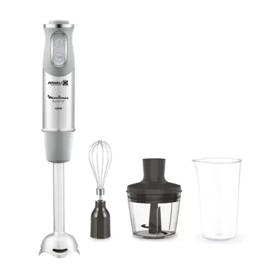 الخلاط اليدوي كويك شيف 3 في 1 بتقنية باوليكس للشفرات، مع كوب سعة 800ML، وقطاعة سعة 500ML، وخفاقة، بمحرك قدرته 1000W، و20 سرعة DD656D27