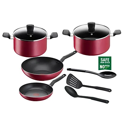  طقم سوبر كوك مكون من 9 قطع, غير لاصق, مؤشر حرارة Thermo-Signal, ضمان لمدة سنتين, B460SC84