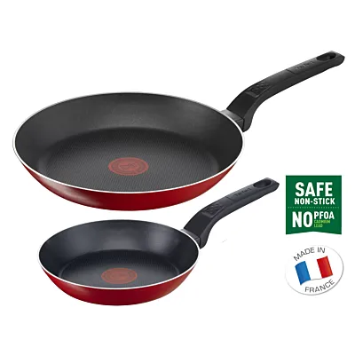 طقم إيزي كلين ، بطبقة مقاومة للالتصاق وسهلة التنظيف، بمؤشر حرارة بتقنية ثيرمو سيجنال™ وقاعدة توزيع حرارة، مصنوعة في فرنسا، B5729083 