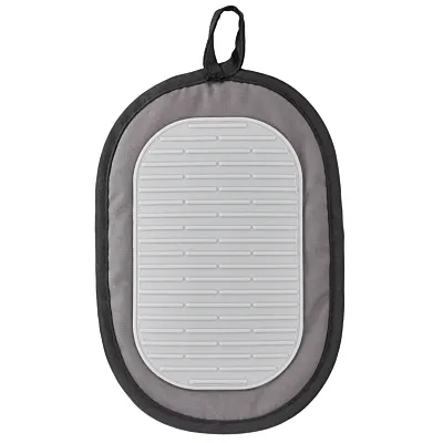 TEFAL حامل وعاء Comfort | أداة مطبخ | مقاومة للحرارة العالية | قبضة داخلية غير قابلة للانزلاق | تصميم مريح | أسود | سيليكون | K1298314