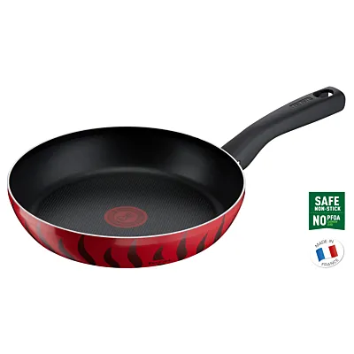 مقلاة, G6 Tempo Flame 24 سم , غير لاصق مع مؤشر Thermo Spot, أحمر, ألومنيوم, ضمان لمدة سنتين, C3040483