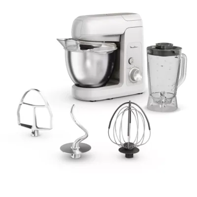 Moulinex Bake Partner | Powerful 1100 W Stand Mixer | BakeGood Accessory Kit | Planetary Movement | QA521B27