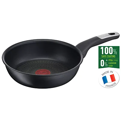 TEFAL Frying Pan | UNLIMITED frypan 22 cm | Scratch resistance | 100% safe non stick coating | Thermo signal™ | Perfect searing | Made in France | Induction | 2 Years Warranty | G2550302
