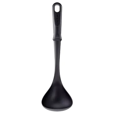 TEFAL Comfort Ladle| Kitcken Tool | High-Heat Resistance | Scratch-Free for Cookware | Dishwasher-Safe | Ergonomic Design | Black | Plastic | 2 Years Warranty | K1290214