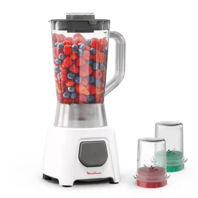 Moulinex Blendeo, Kitchen Blender, 1.5 L Capacity, 450 W of Power, Zelkrom Blades, LM2B3127