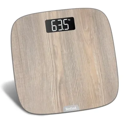 Origin Bathroom Scale, XXL Backlit Display, Stylish Light Wood-Effect Finish, Automatic On, Multiple Units, Capacity Up to 160 kg, 100 g Graduation, 4 AAA Batteries Included, PP1600V0