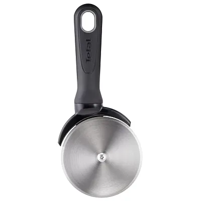 TEFAL Comfort Pizza Cutter | Kitcken Tool | High-Heat Resistance | Scratch-Free for Cookware | Dishwasher-Safe | Ergonomic Design | Black | Stainless Steel | 2 Years Warranty | K1291114