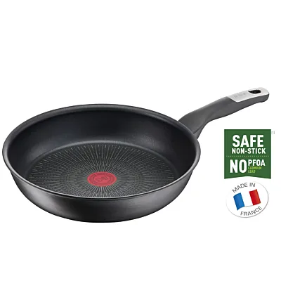 TEFAL مقلاة | UNLIMITED 28 سم | مقاومة للخدش | طلاء غير لاصق 100% آمن | مؤشر حرارة Thermo Signal™ | تحمير مثالي | صنع في فرنسا | متوافقة مع الحث | ضمان لمدة سنتين | G2550602