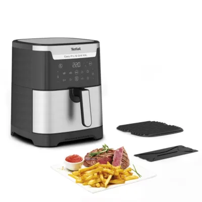 Easy Fry & Gril, Oil Less Fryer, 1830 W, Dual Basket , Big Capacity, EY801D27 + Food Container