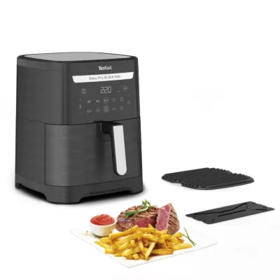Easy Fry & Gril, Oil Less Fryer, 1830 W, Dual Basket , Big Capacity, EY801827 + Food Container
