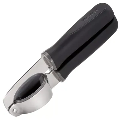 TEFAL Comfort Garlic Press | Kitcken Tool | High-Heat Resistance | Scratch-Free for Cookware | Dishwasher-Safe | Ergonomic Design | Black | Stainless Steel | K1292614