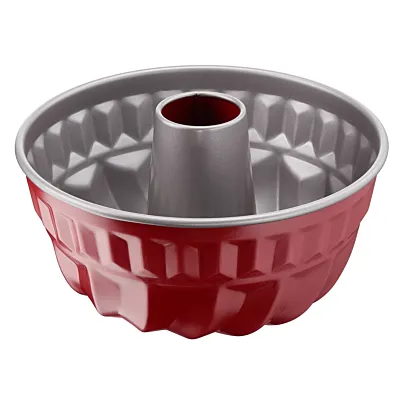 Baking Mold, Delibake Kouglof Mould 22cm, Carbon Steel, RED/GREY, 2 Years Warranty, J1640214