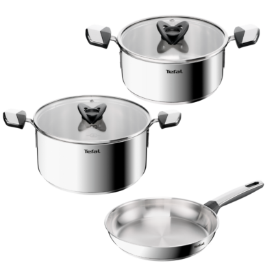 Emotion+ 5-Piece Cookware Set, Premium Stainless Steel | 10-Year Guarantee, Induction Compatible | E328S355