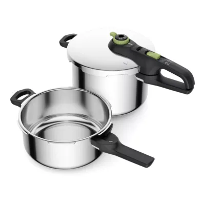 Secure Trendy 6L+4L Pressure Cookers Set, , 2 Programs, Safe, Induction Compatible, P2584300