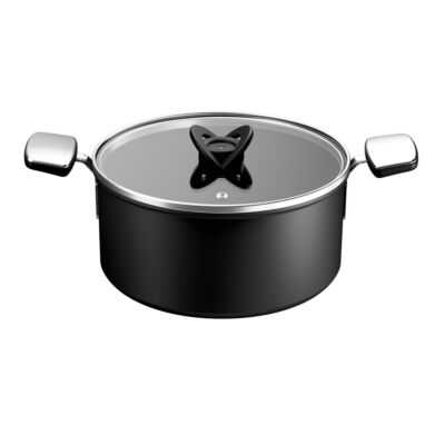 Excellence+ Stewpot 24cm + Lid, Serves 4-5 | Stackable, Non-Stick, Induction Compatible | G3284653