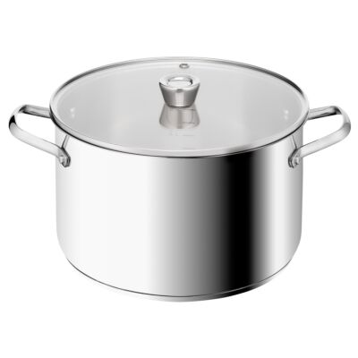 Emotion+ XL Stockpot 28cm + Lid, Serves 6-8 | Premium Stainless Steel, 5-Year Guarantee | E3366455