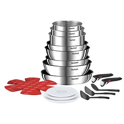 Ingenio Emotion 20-Piece Cookware Set | Stackable, Stainless Steel & Non-Stick | L897SK04