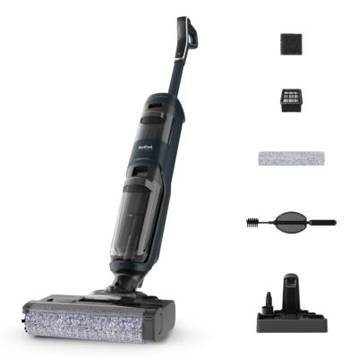 مكنسة X-Clean 2، 2 في 1 للتنظيف الرطب والجاف، أوضاع ECO/MAX، خفيفة الوزن، تنظيف الحواف، ذاتية التنظيف، GF2251M5.