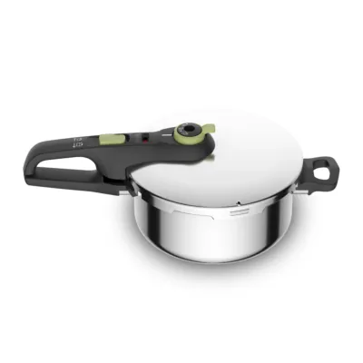 Secure Trendy 4L Pressure Cooker, Fast Cooking, Attractive Design, 2 Programs, Safe, Induction Compatible, P2580400