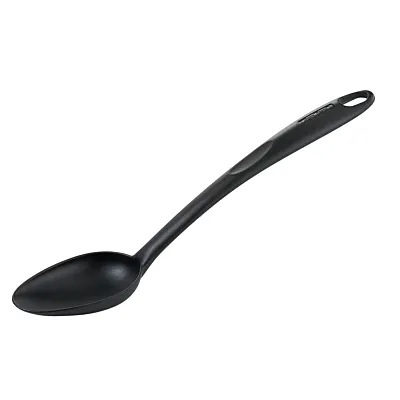 TEFAL Bienvenue Spoon | Kitcken Tool | High-Heat Resistance | Scratch-Free for Cookware | Dishwasher-Safe | Black | Plastic | Made in France | 2 Years Warranty | 2743912