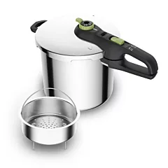 Secure Trendy 8L Pressure Cooker, Fast Cooking, Attractive Design, 2 Programs, Safe, Induction Compatible, P2584402