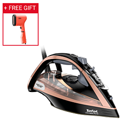 مكواة بخار ألتيميت بيور | 3100 واط | سعة 350 مل | مزودة بنظام إزالة الكلس | تقنية Soleplate Durilium Airglide غير اللاصقة | FV9845M0