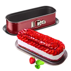 TEFAL قالب خبز | قالب رغيف سبرينغ فورم دلي بيك 30 × 11 سم | أحمر | قالب سبرينغ فورم | قاعدة كبيرة | تحرير مثالي | أدوات خبز عالية الجودة من الفولاذ الكربوني | سهولة التنظيف | ضمان لمدة سنتين | J1640314