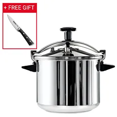 TEFAL Pressure Cooker | Authentique 10 L | Stainless Steel | 5 Security Sytems | all heat sources including induction | 2 Years Warranty | P0531634